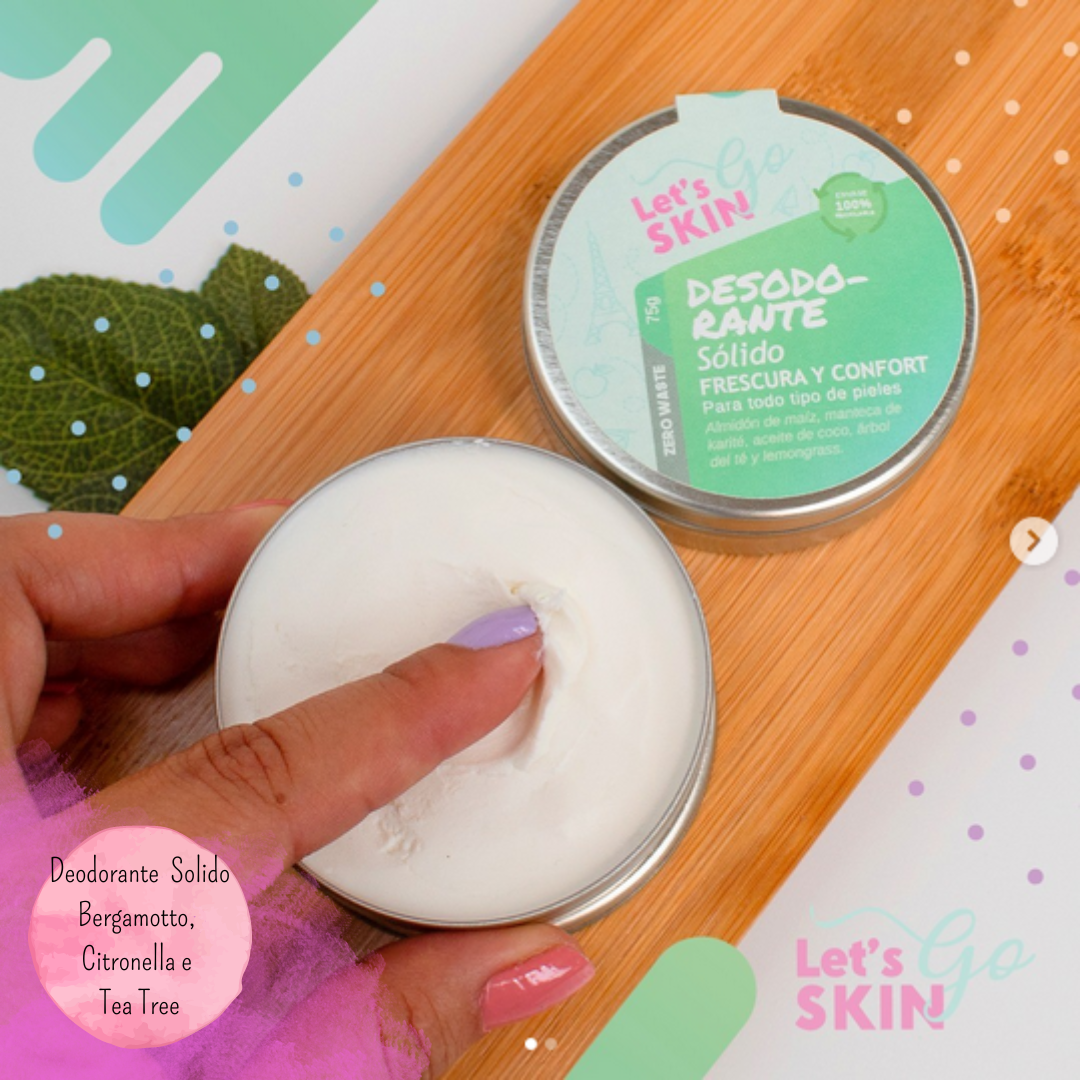 Deodorante Solido Rinfrescante - Bergamotto, Citronella e Tea Tree
