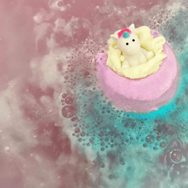 Bomba da Bagno Effervescente - Born To Be A Unicorn (con unicorno in gomma)