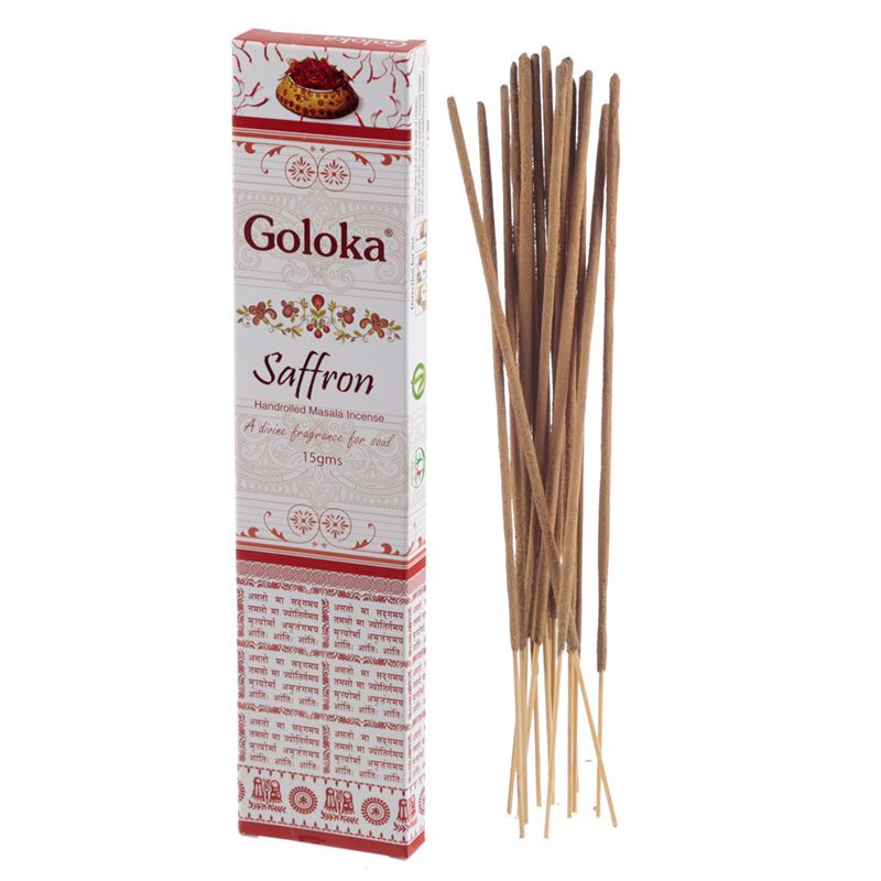 Bastoncini di Incenso Goloka - Zafferano