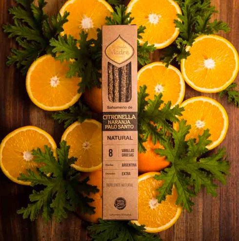 Incenso Botanico in Bastoncini Sagrada Madre - Citronella, Buccia d'Arancia e Palo Santo