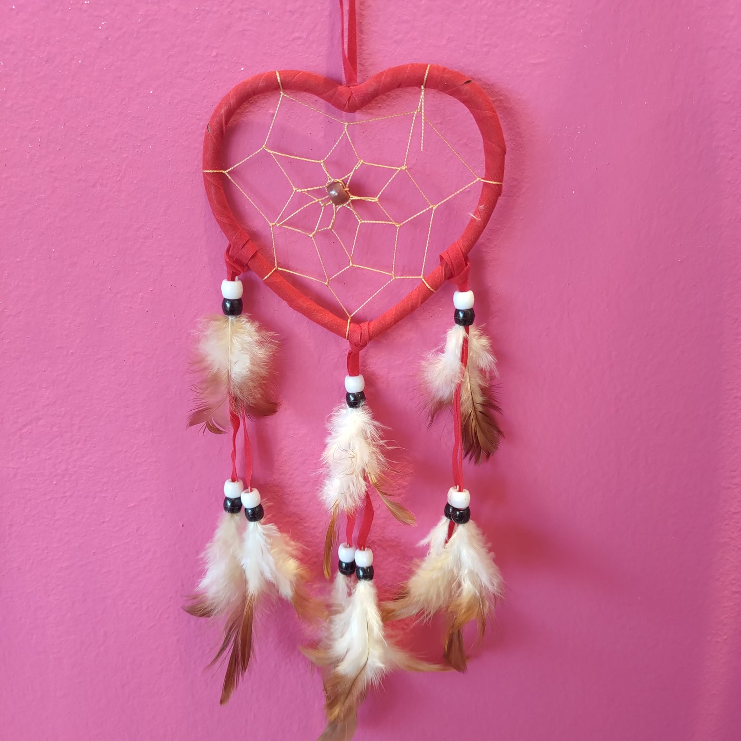Acchiappasogni Cuore - Rosso