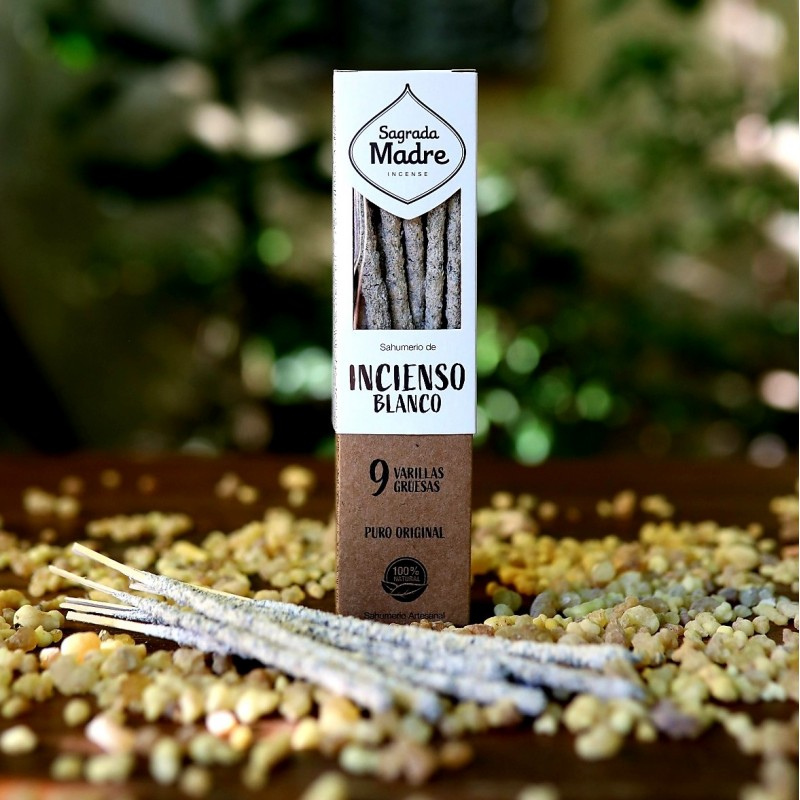 Incenso Botanico in Bastoncini Sagrada Madre - Olibano Bianco