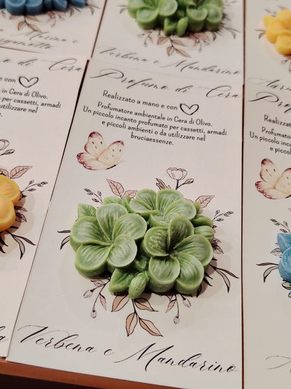 Card Profumo di Cera - Tris di Frangipani - fragranza a scelta