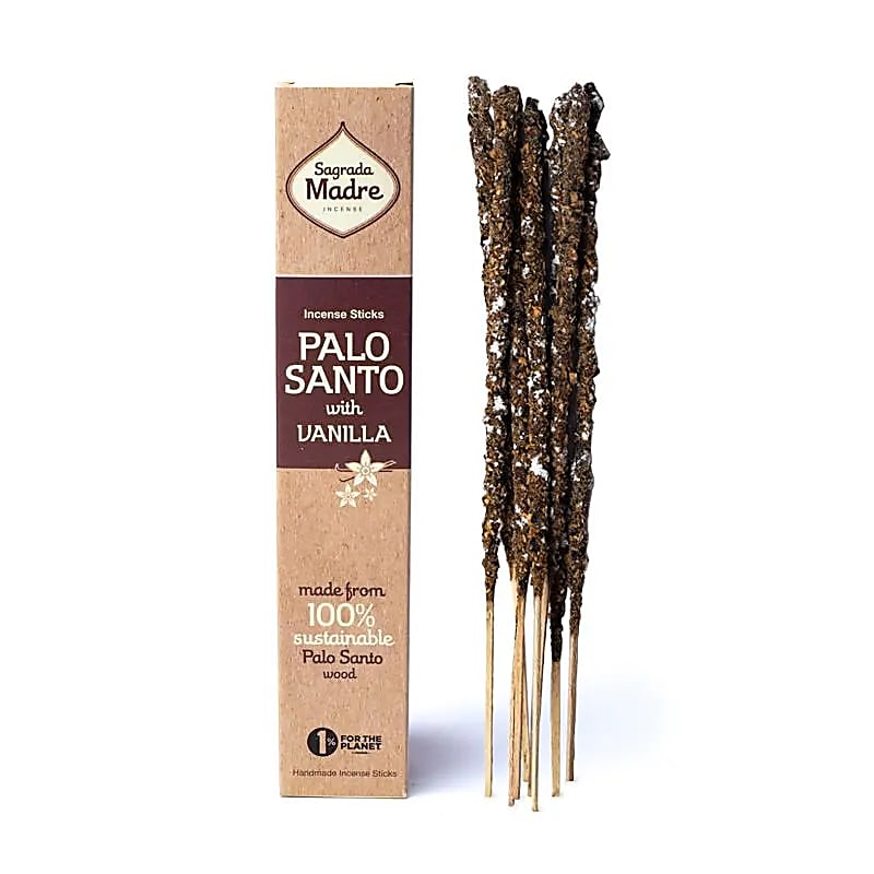 Incenso Botanico in Bastoncini Sagrada Madre - Palo Santo e Vaniglia