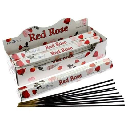 Bastoncini di Incenso Stamford Premium - Rosa Rossa